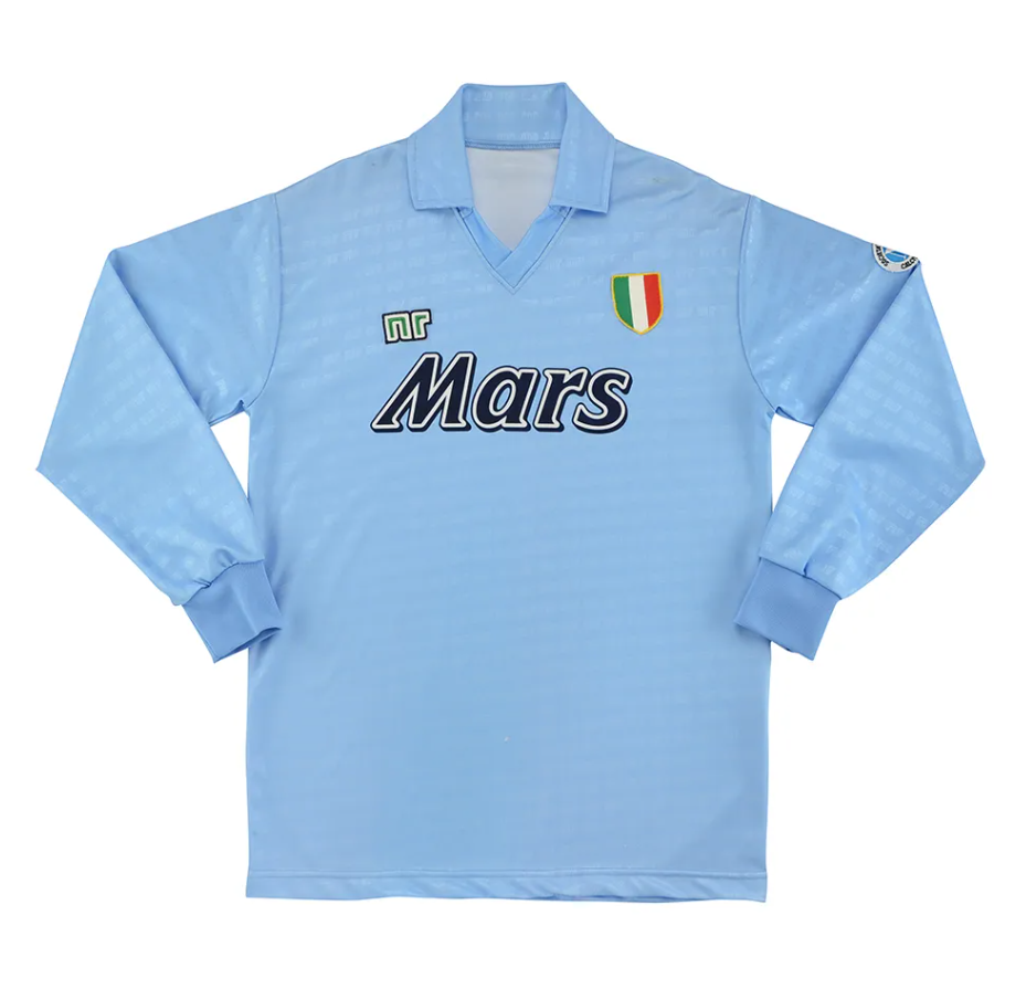 Jersey kandang Napoli 1990-1991